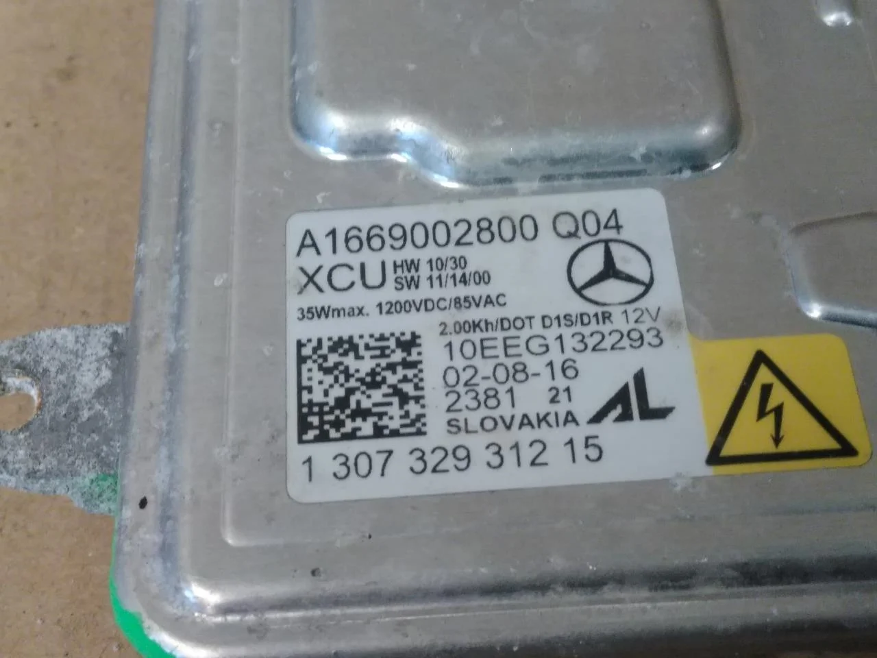 Mercedes B 180-200 W246/W242 2012-19 Vezérlőegység, xenon nézet 3