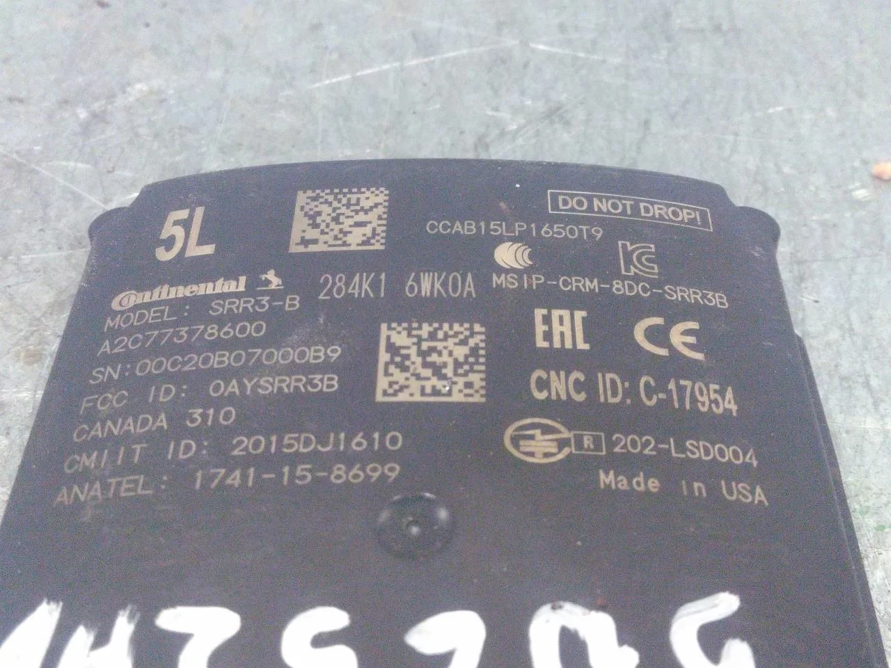 Nissan LEAF 2017-24 Senzor protecție activă la coliziune vedere 4