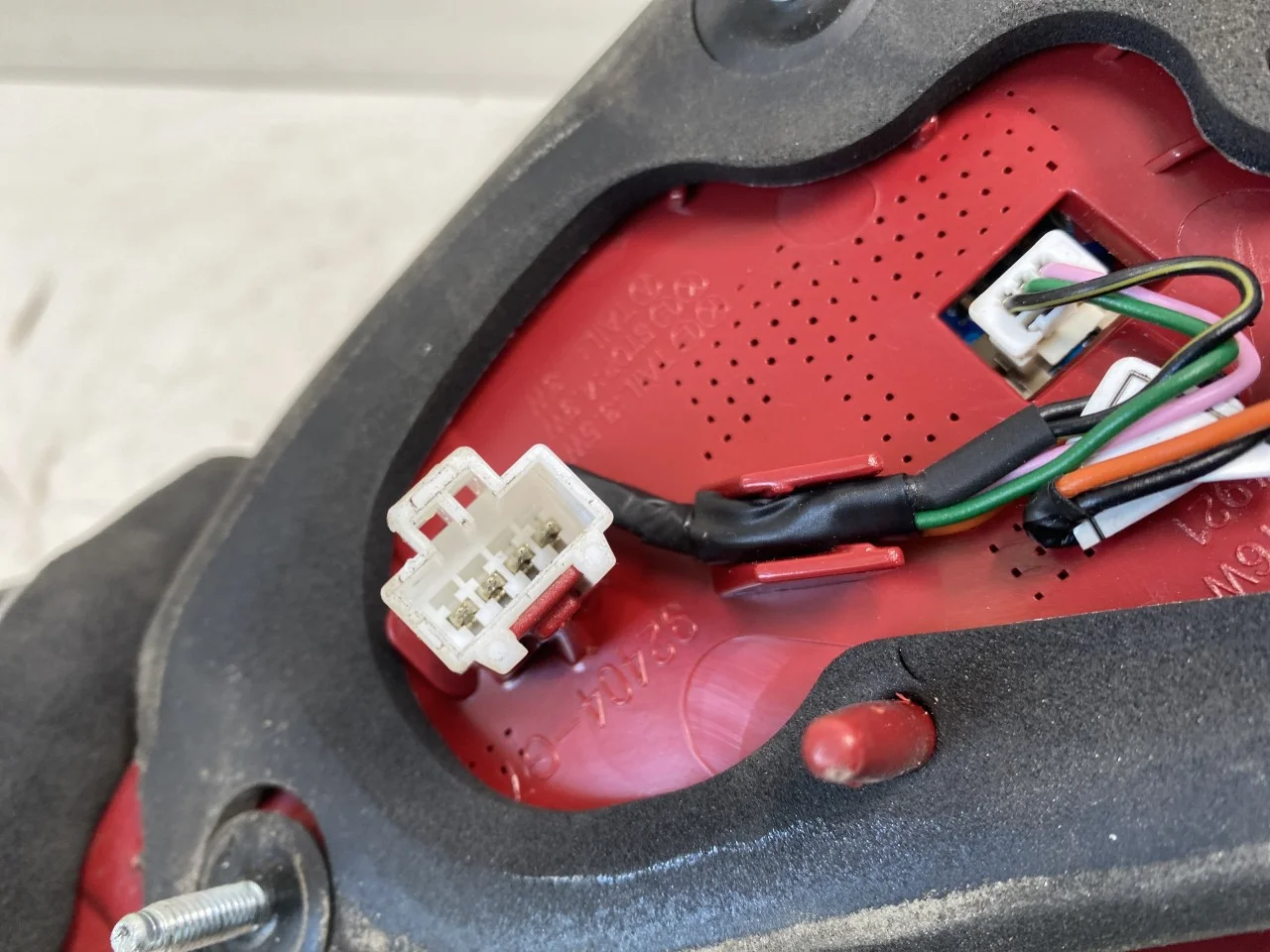 Hyundai IONIQ AE 2017-22 Right tail light on tailgate, inner view 3