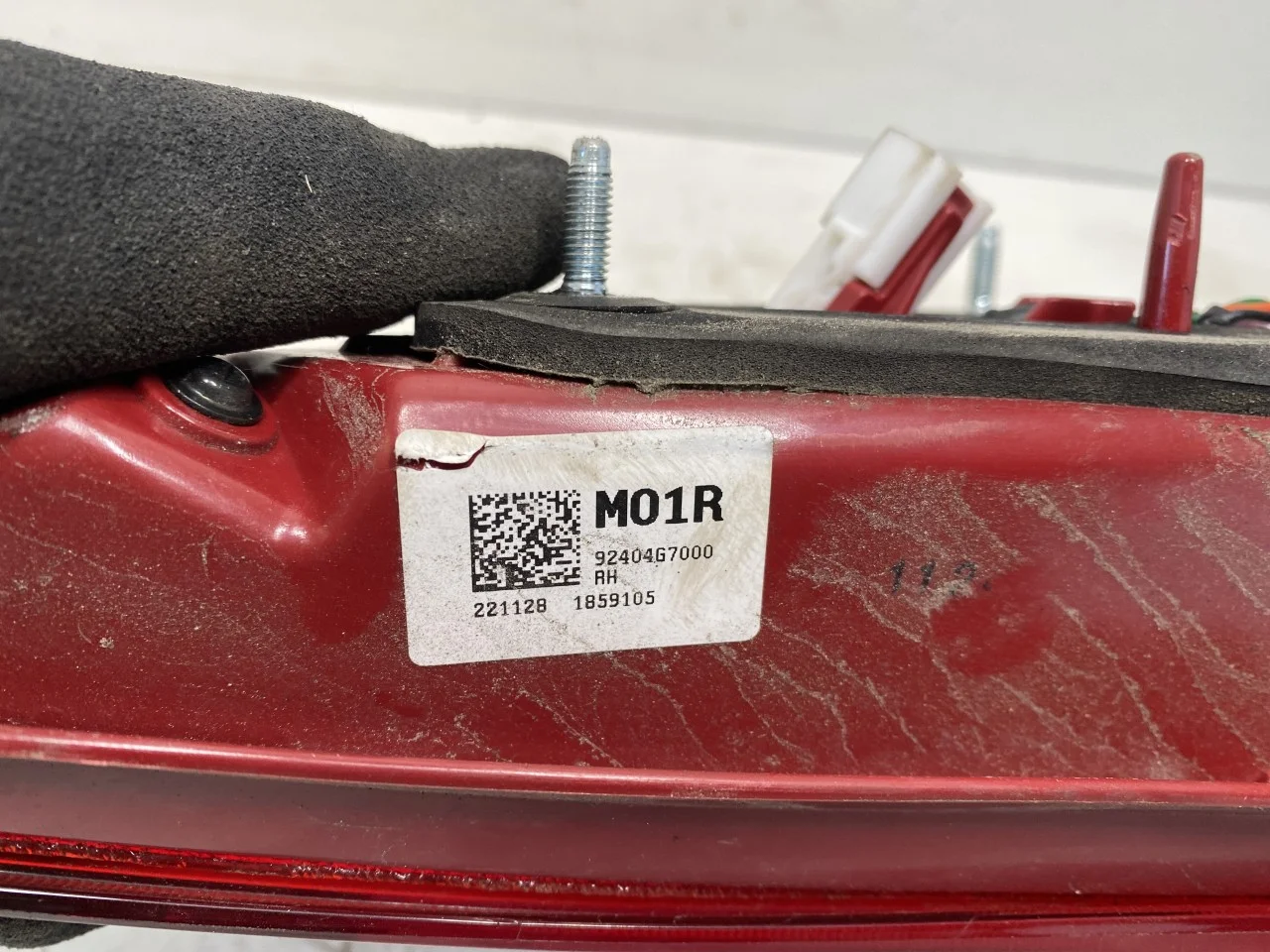 Hyundai IONIQ AE 2017-22 Right tail light on tailgate, inner view 4
