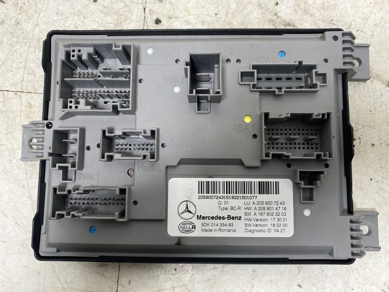 Mercedes EQC 2020- Control unit, other