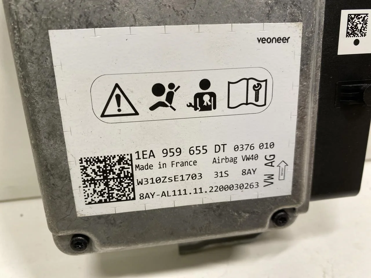 Volkswagen ID.5 2022- Légzsák elektronikai egység nézet 3