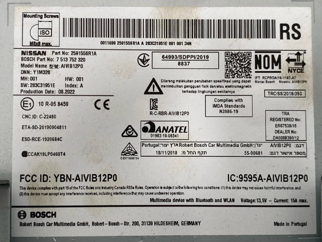 Nissan LEAF 2017-24 GPS navigáció view 4