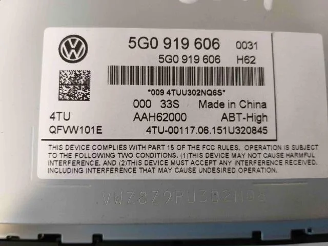 Volkswagen GOLF, E-GOLF VII 2013-20 GPS navigáció vedere 3
