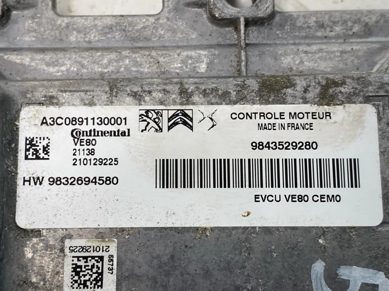 Opel / Vauxhall VIVARO 2020- Vezérlőegység, befecskendezés (benzin) nézet 3