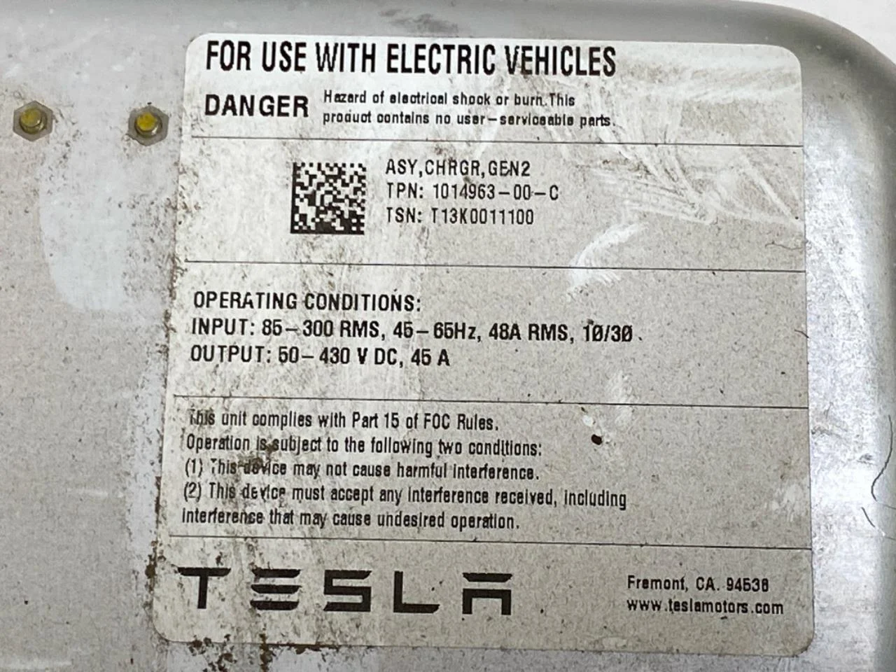 Tesla MODEL S 2013- Akkumulátortöltő nézet 4
