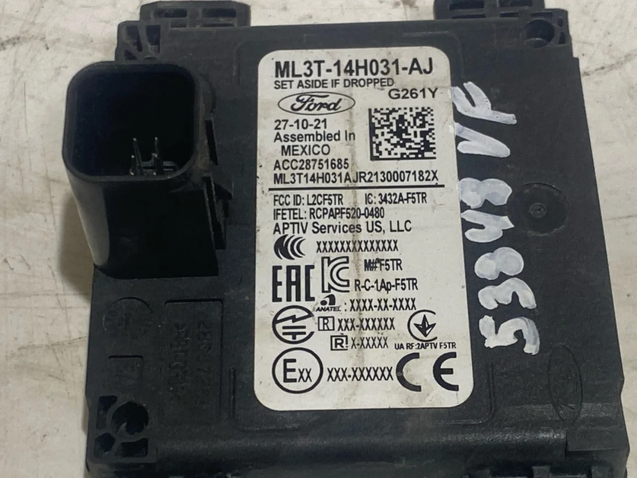 Ford MUSTANG MACH-E 2021- Active collision protection sensor view 3