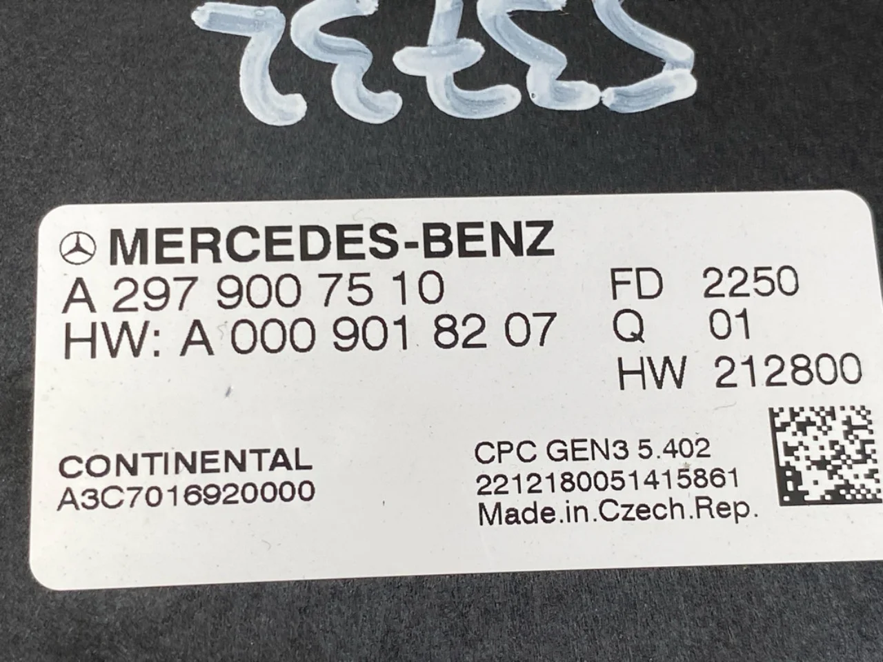 Mercedes EQS SUV X296 2022- Vezérlőegység, egyéb vedere 3