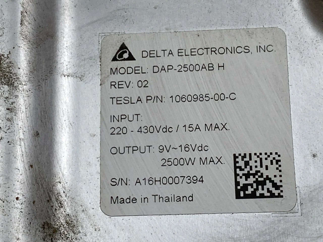 Tesla MODEL X 2016- Convertor de tensiune, baterie vedere 4