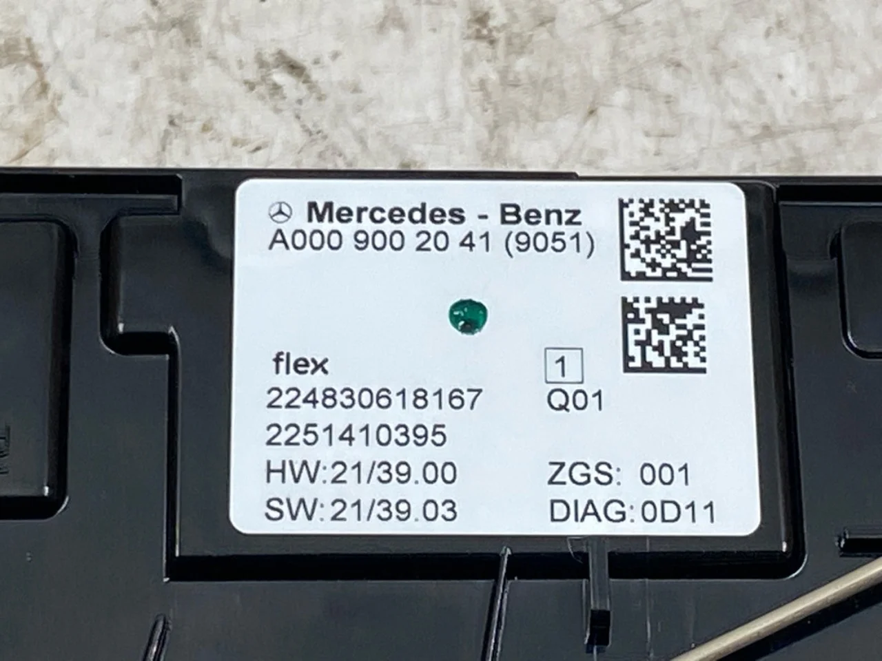 Mercedes EQS SUV X296 2022- Lampă plafonieră interioară vedere 4