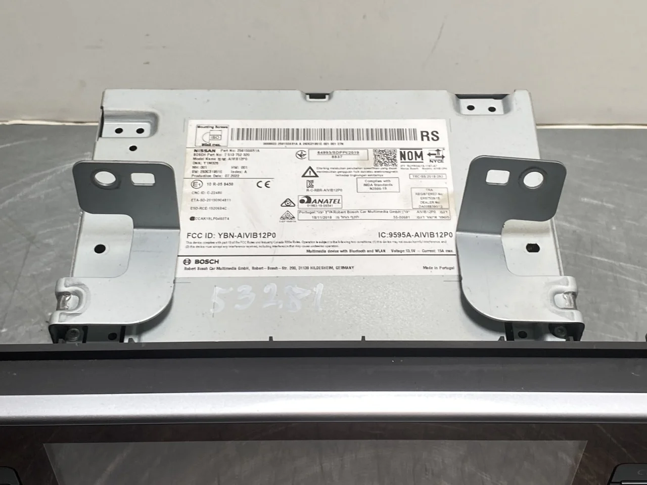 Nissan LEAF 2017-24 GPS navigáció vedere 2
