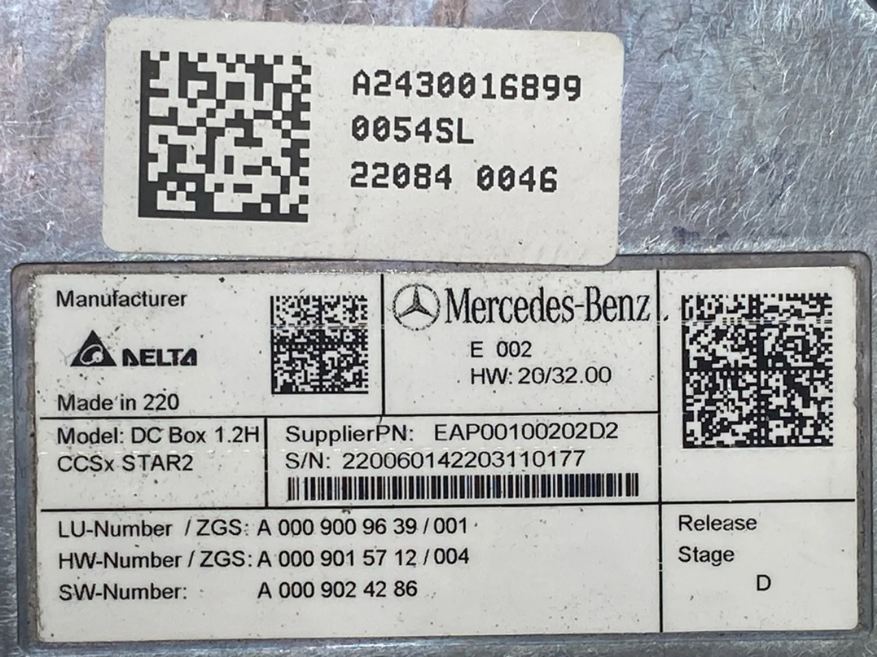 Mercedes EQA H243 2021- Convertor de tensiune, baterie vedere 4