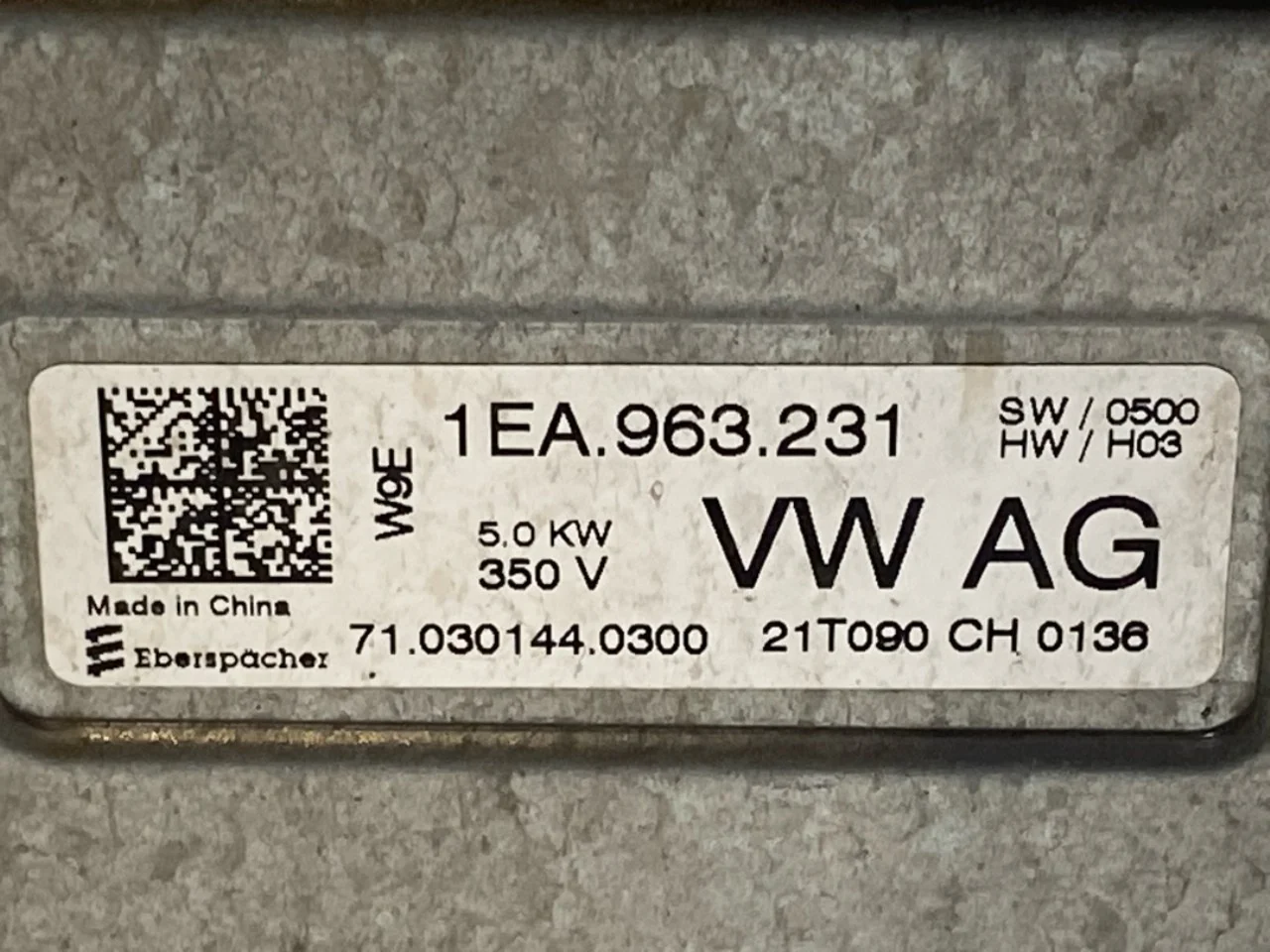 Volkswagen ID.4 2021- Fűtőradiátor, elektromos view 4