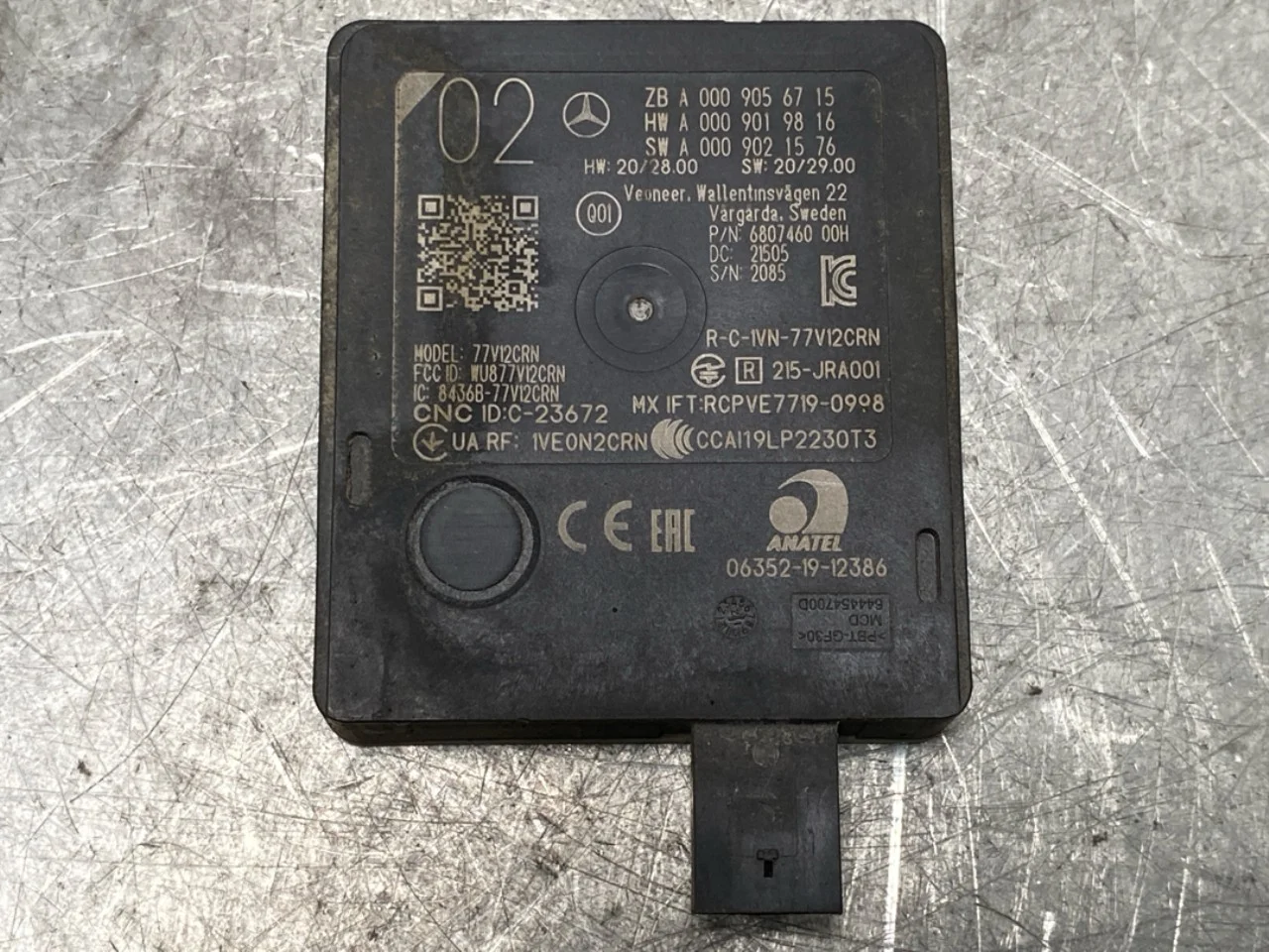 Mercedes EQS V297 2022- Active collision protection sensor