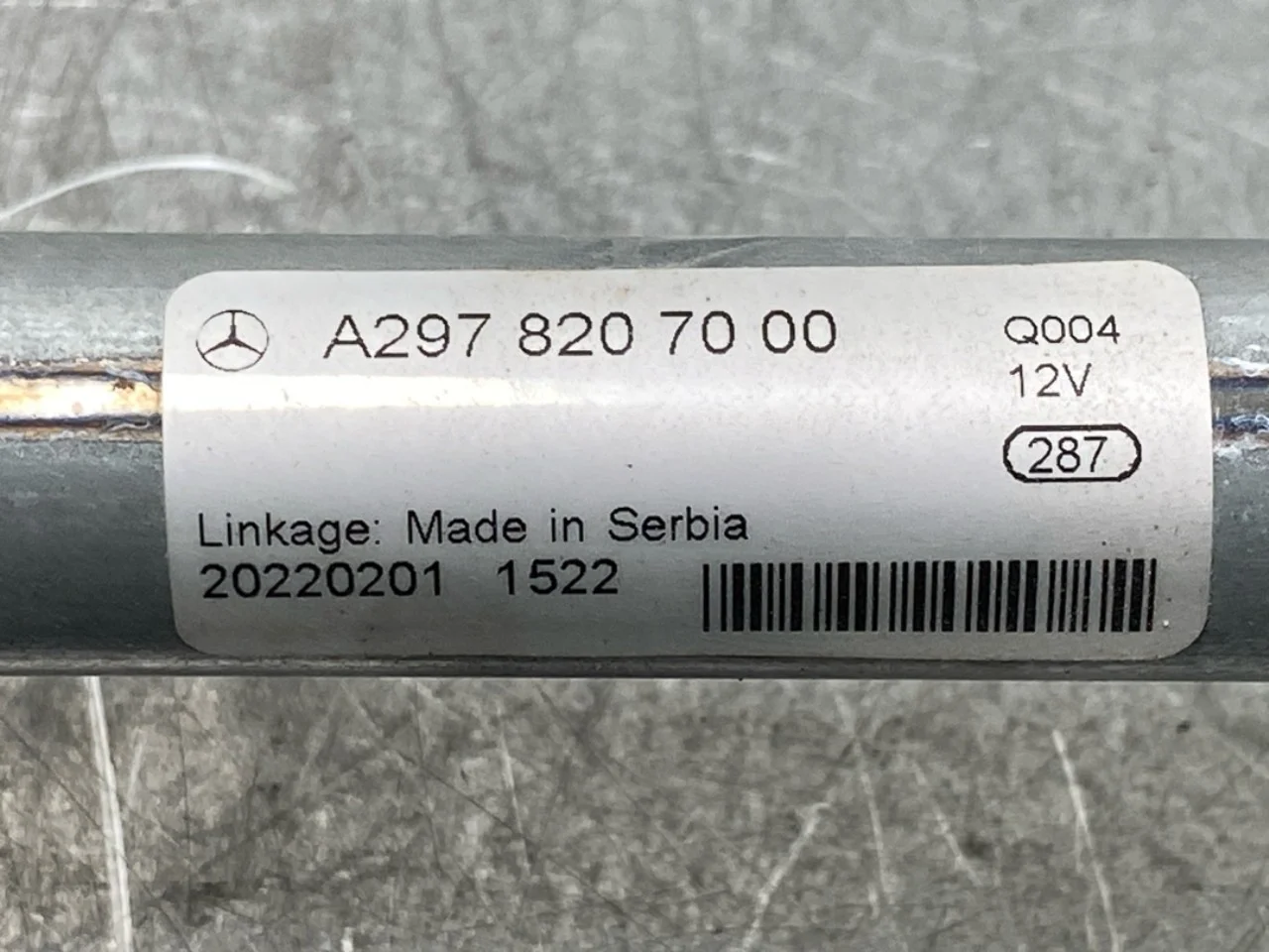 Mercedes EQS V297 2022- Mecanism ștergătoare parbriz vedere 3