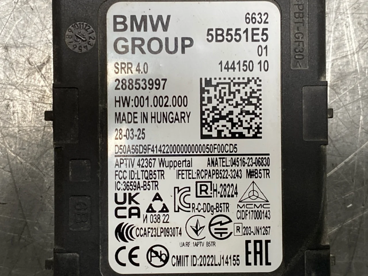BMW IX 2022- Aktív ütközésvédelem érzékelő nézet 3