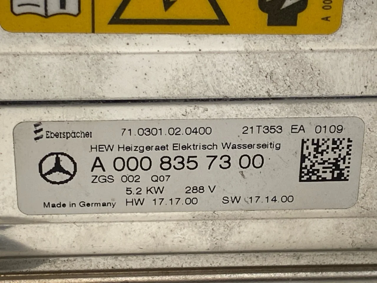 Mercedes EQC 2020- Fűtőradiátor, elektromos vedere 3