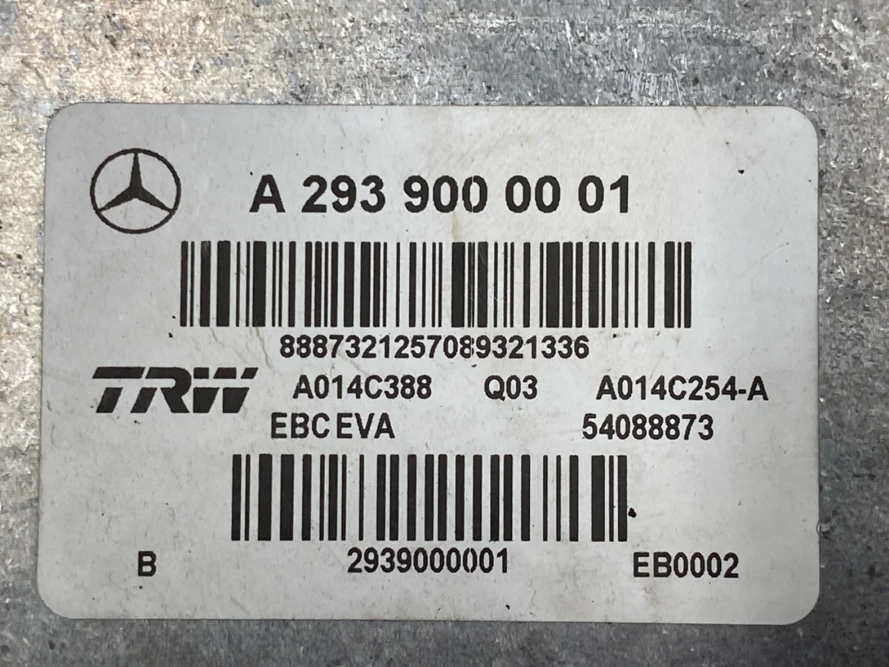 Mercedes EQC 2020- Unitate hidraulică ABS vedere 3