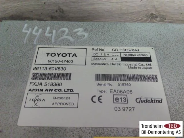 Toyota PRIUS ZVW30 2009-20 GPS navigáció view 3