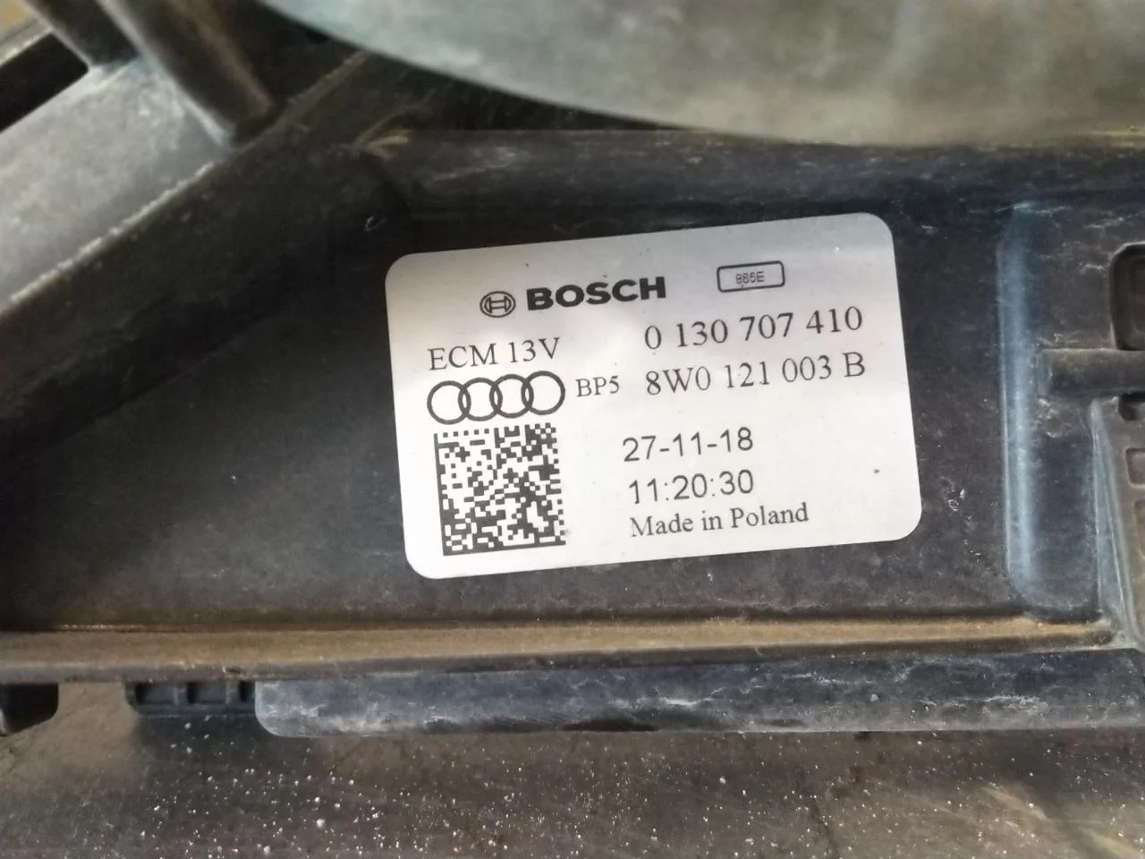 Audi E-TRON, S GE 2019- Electric cooling fan view 3