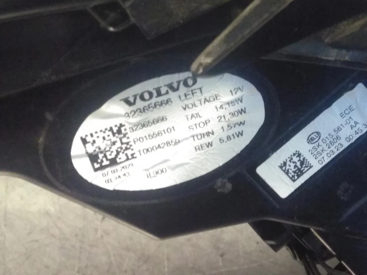 Volvo C40/RECHARGE 2021-> Hátsó lámpa, bal vedere 4