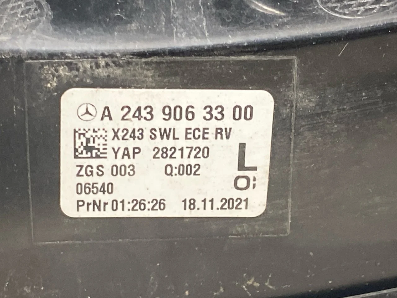 Mercedes EQB X243 2022- Hátsó lámpa, bal vedere 4