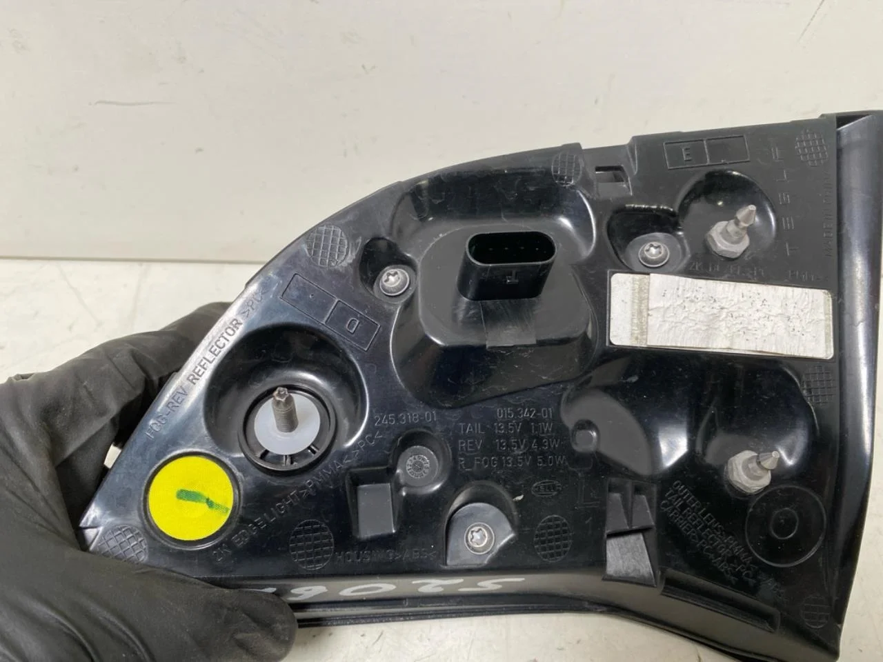 Tesla MODEL Y 2021- Rear light, left, on tailgate (inner) view 3