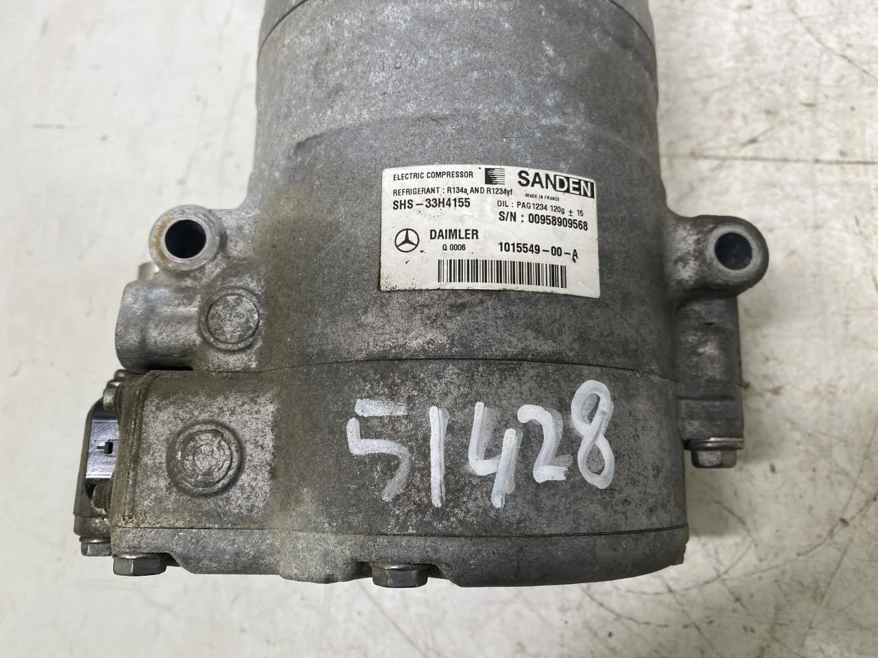 Mercedes B 180-200 W246/W242 2012-19 Compresor climatizare vedere 3