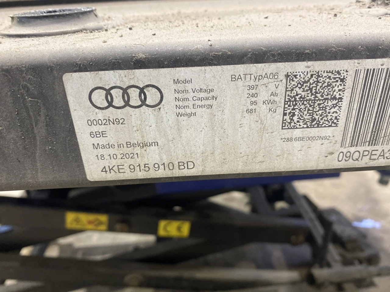 Audi E-TRON, S GE 2019- Baterie de înaltă tensiune vedere 2