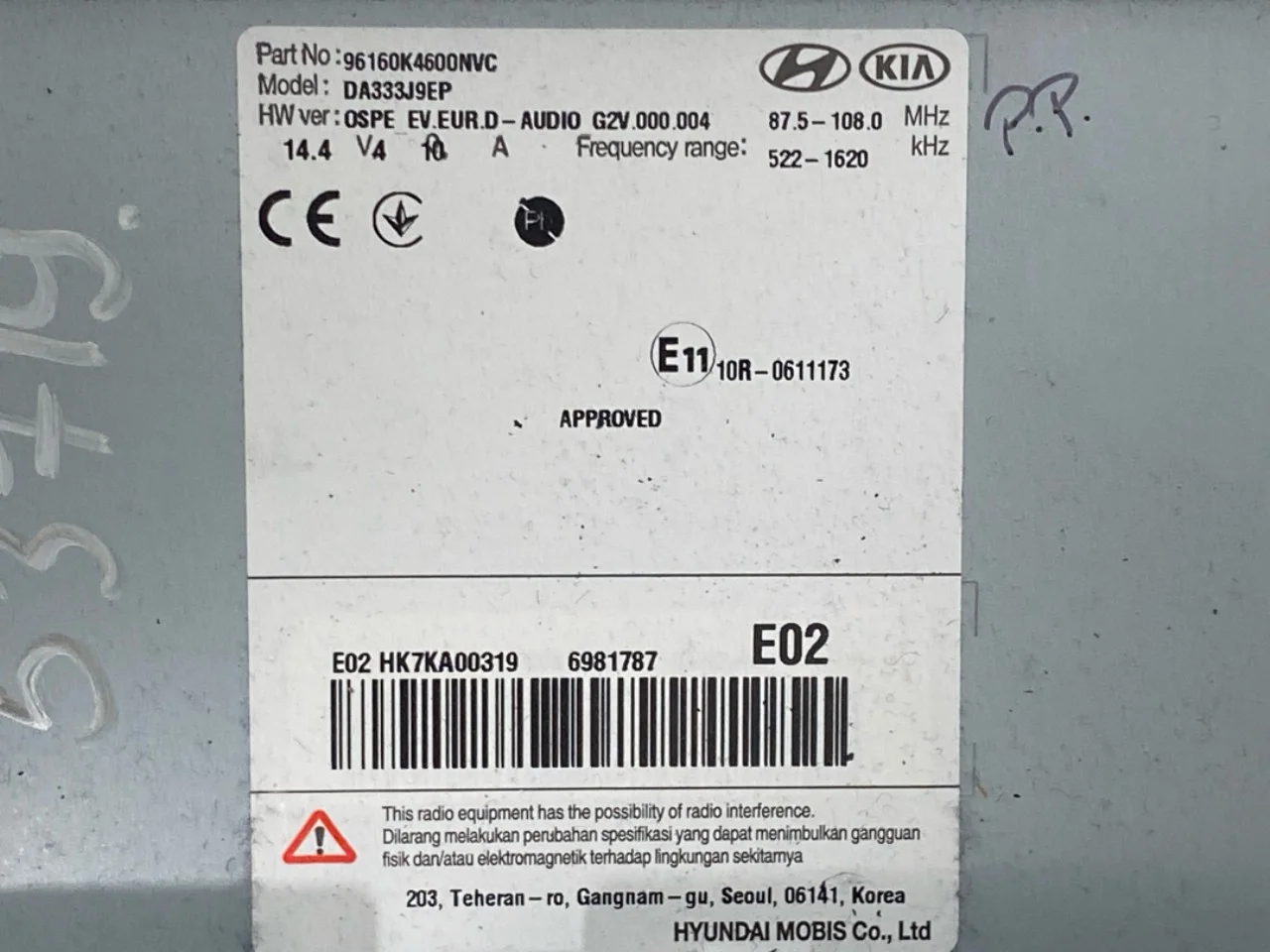 Hyundai KONA / ELECTRIC 2018-23 GPS navigáció view 4