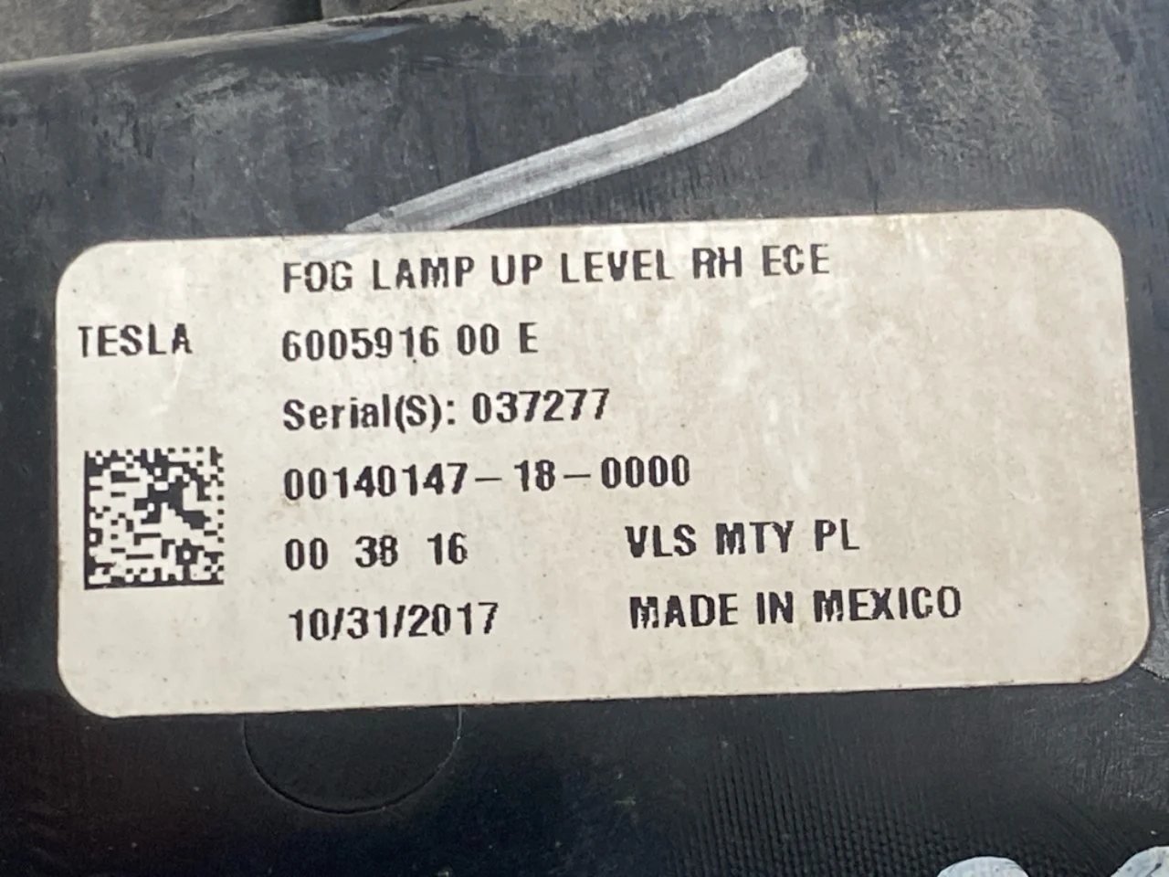 Tesla MODEL S 2013- Lampă de viraj / proiector ceață vedere 3