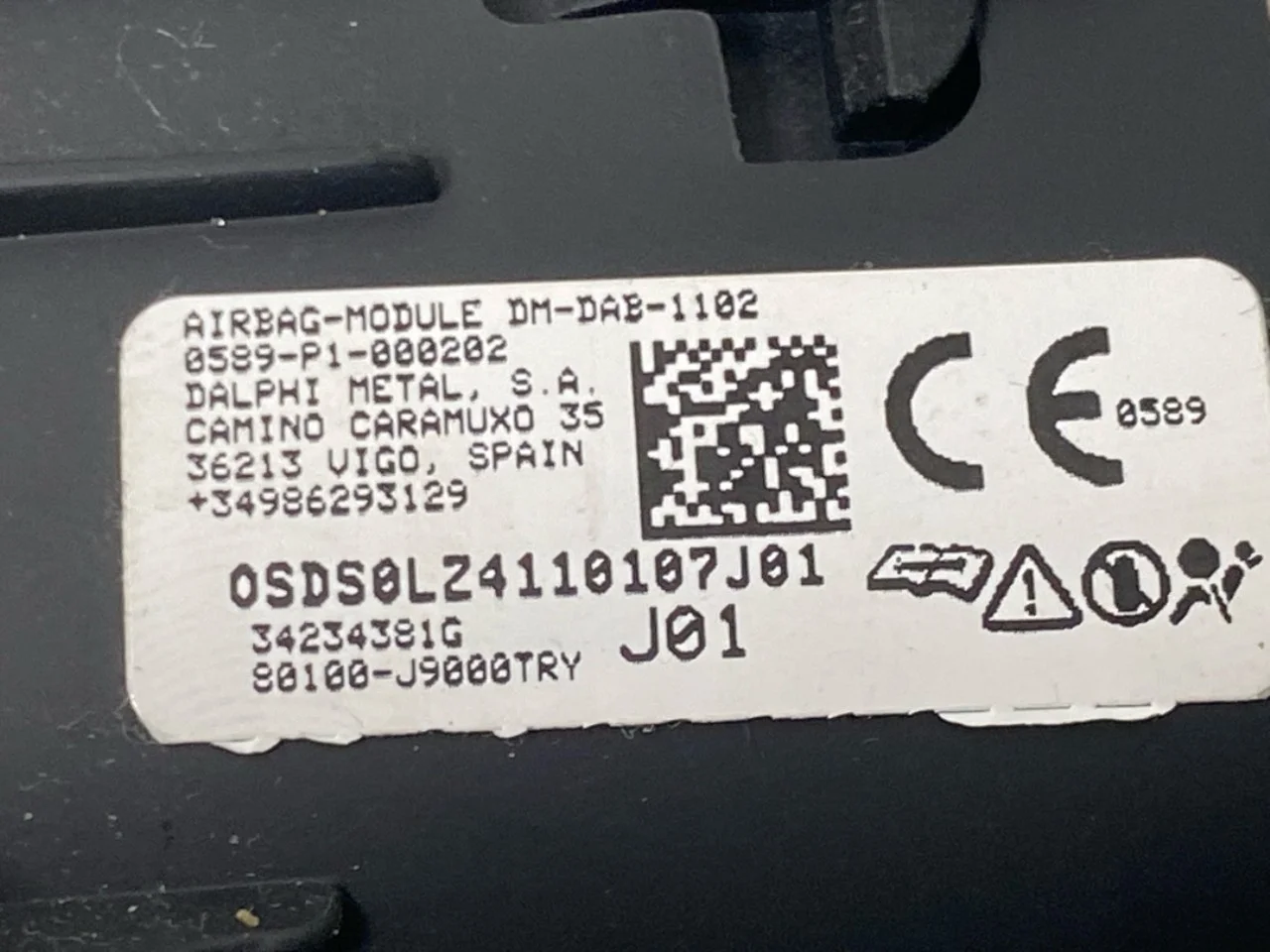 Hyundai KONA / ELECTRIC 2018-23 Légzsák, kormánypárna nézet 4