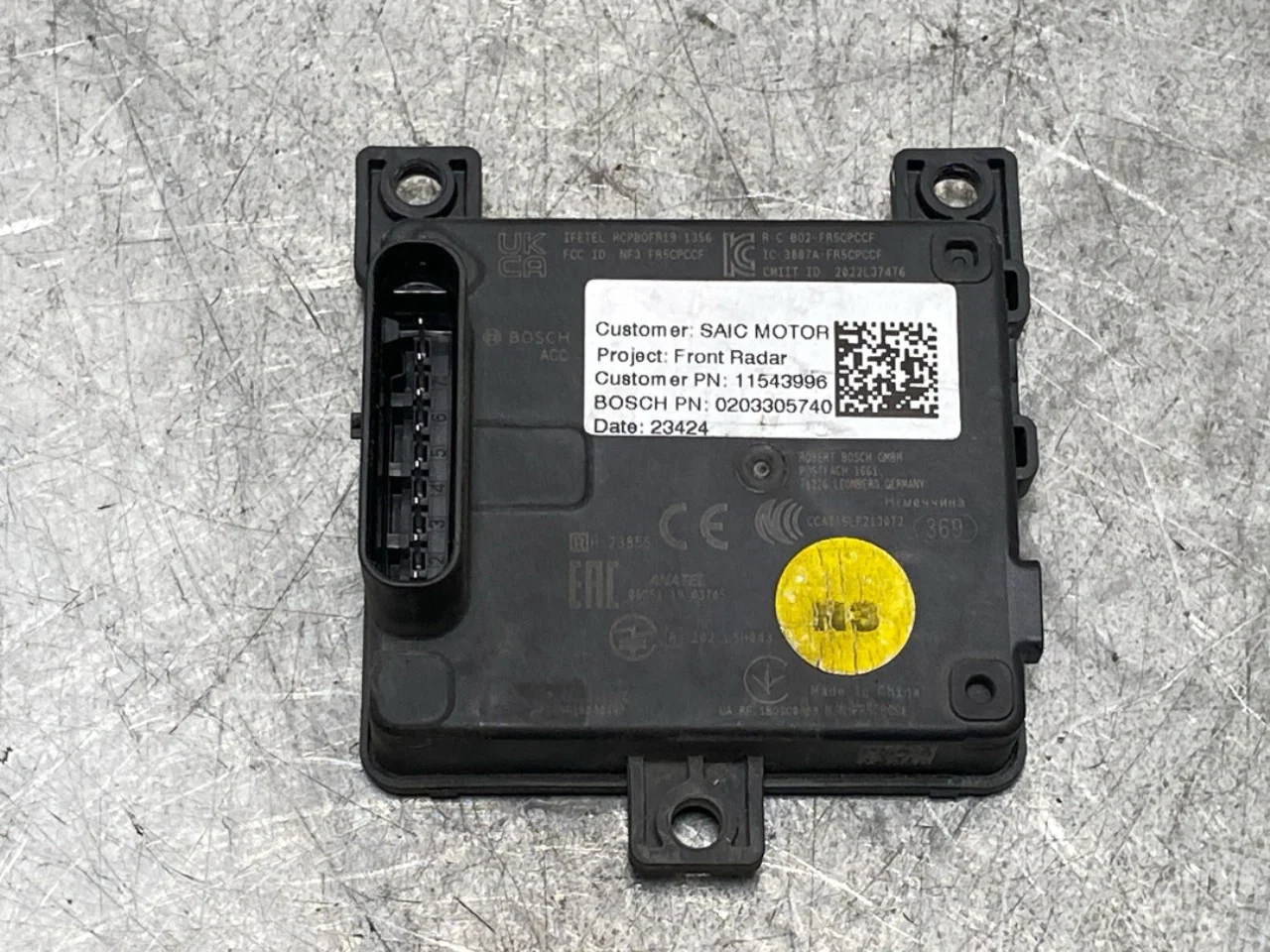 Mg MG4 EH32 2023- Tempomat (adaptív) érzékelő