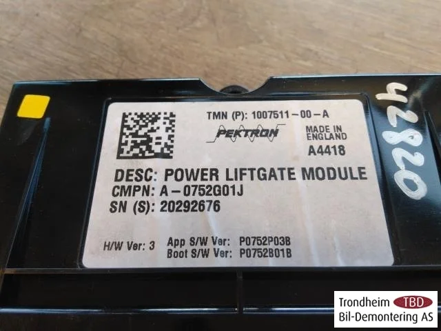 Tesla MODEL S 2013- Unitate de comandă, hayon vedere 2