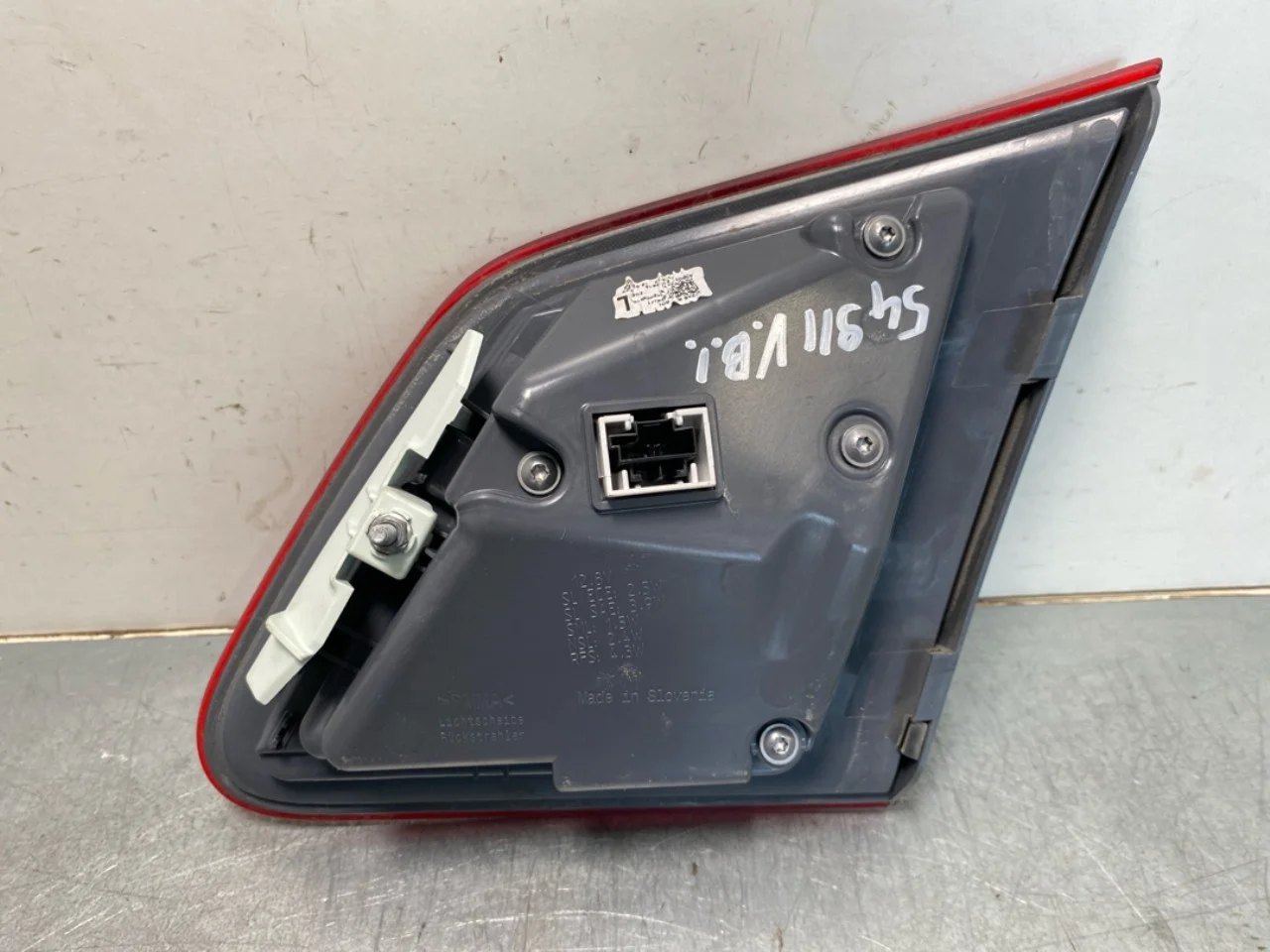 Mercedes B 180-200 W246/W242 2012-19 Rear light, left, on tailgate (inner) view 2