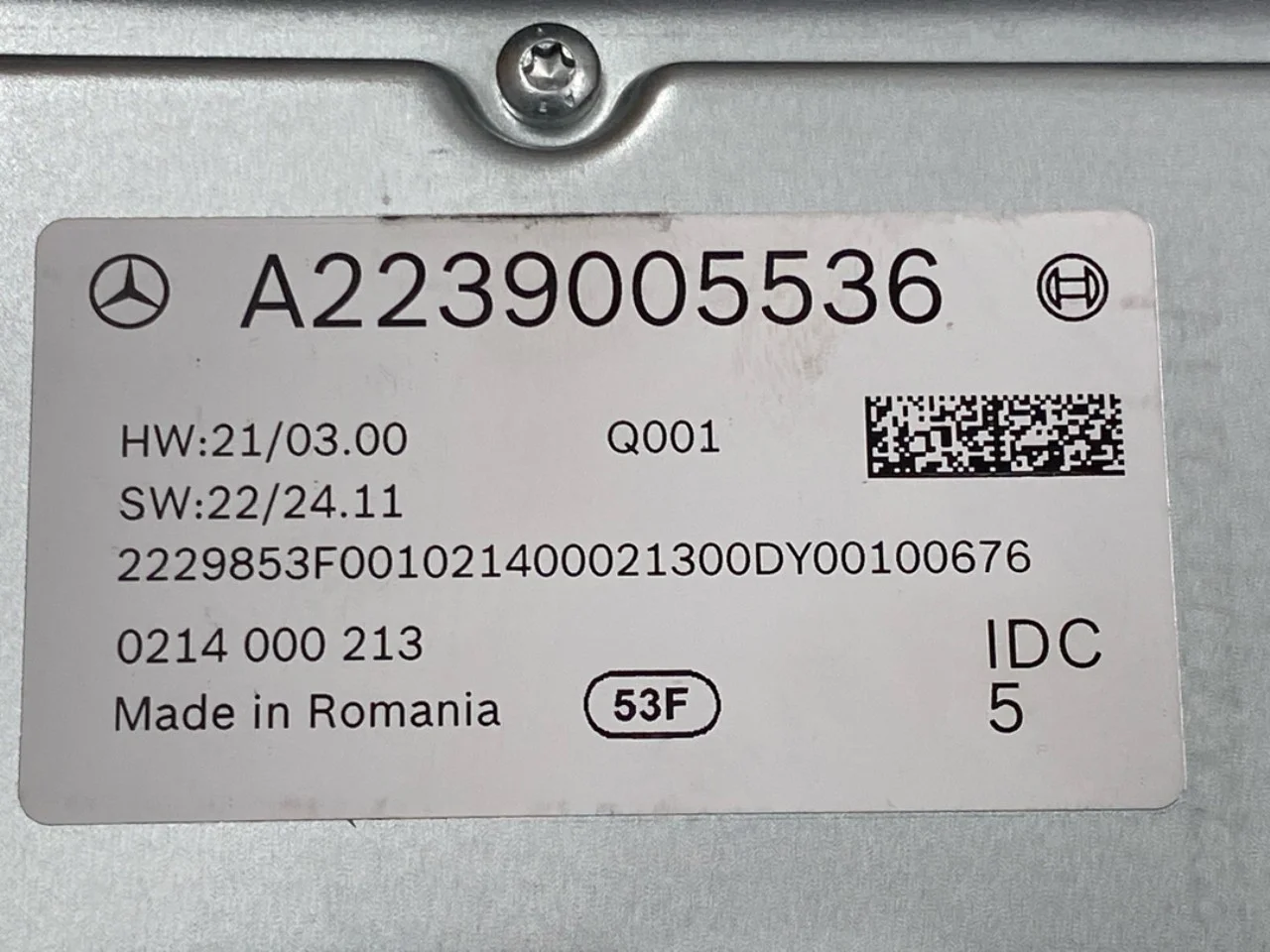 Mercedes EQS SUV X296 2022- Vezérlőegység, parkolássegéd nézet 3