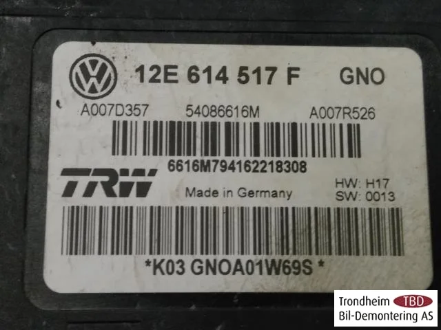 Volkswagen UP!, E-UP! ABS hidraulika egység (tömb) nézet 3