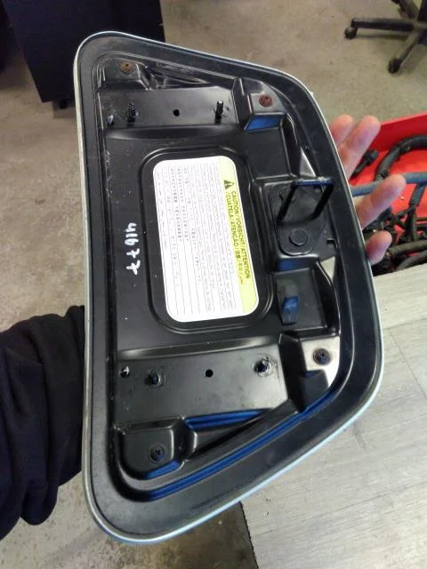 Nissan LEAF 2011-17 Charging port cover, electric / hybrid view 2