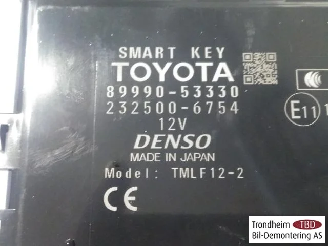 Lexus IS 250/350 2014-20 Vezérlőegység, kulcs nélküli rendszer nézet 3