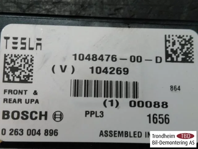 Tesla MODEL X 2016- Vezérlőegység, parkolássegéd