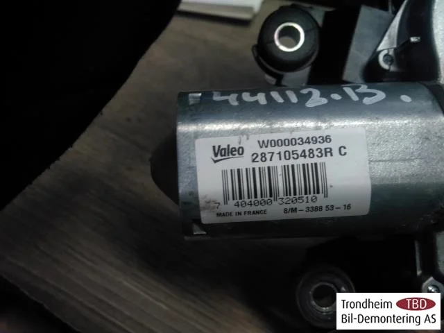 Renault ZOE/E- TECH 2013--> Ablaktörlő motor, csomagtérajtó view 2