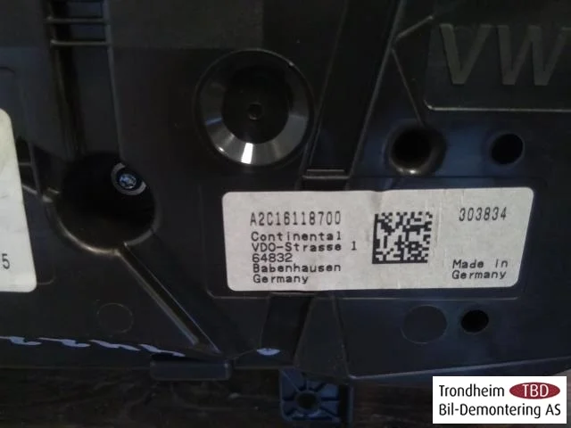 Volkswagen GOLF, E-GOLF VII 2013-20 Ceasuri bord complete vedere 4