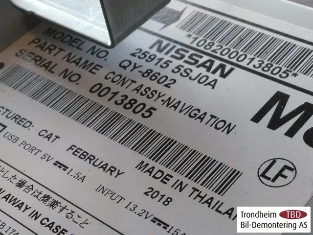 Nissan LEAF 2017-24 GPS navigáció view 3