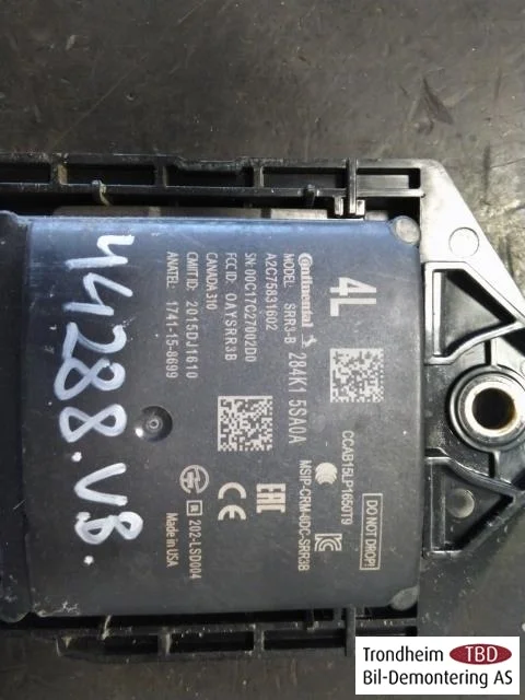 Nissan LEAF 2017-24 Active collision protection sensor view 2