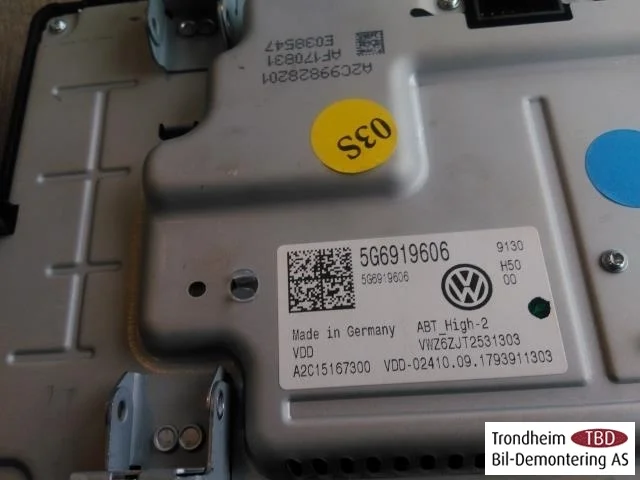 Volkswagen GOLF, E-GOLF VII 2013-20 GPS navigáció vedere 4