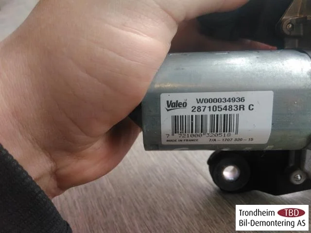 Renault ZOE/E- TECH 2013--> Tailgate wiper motor view 2