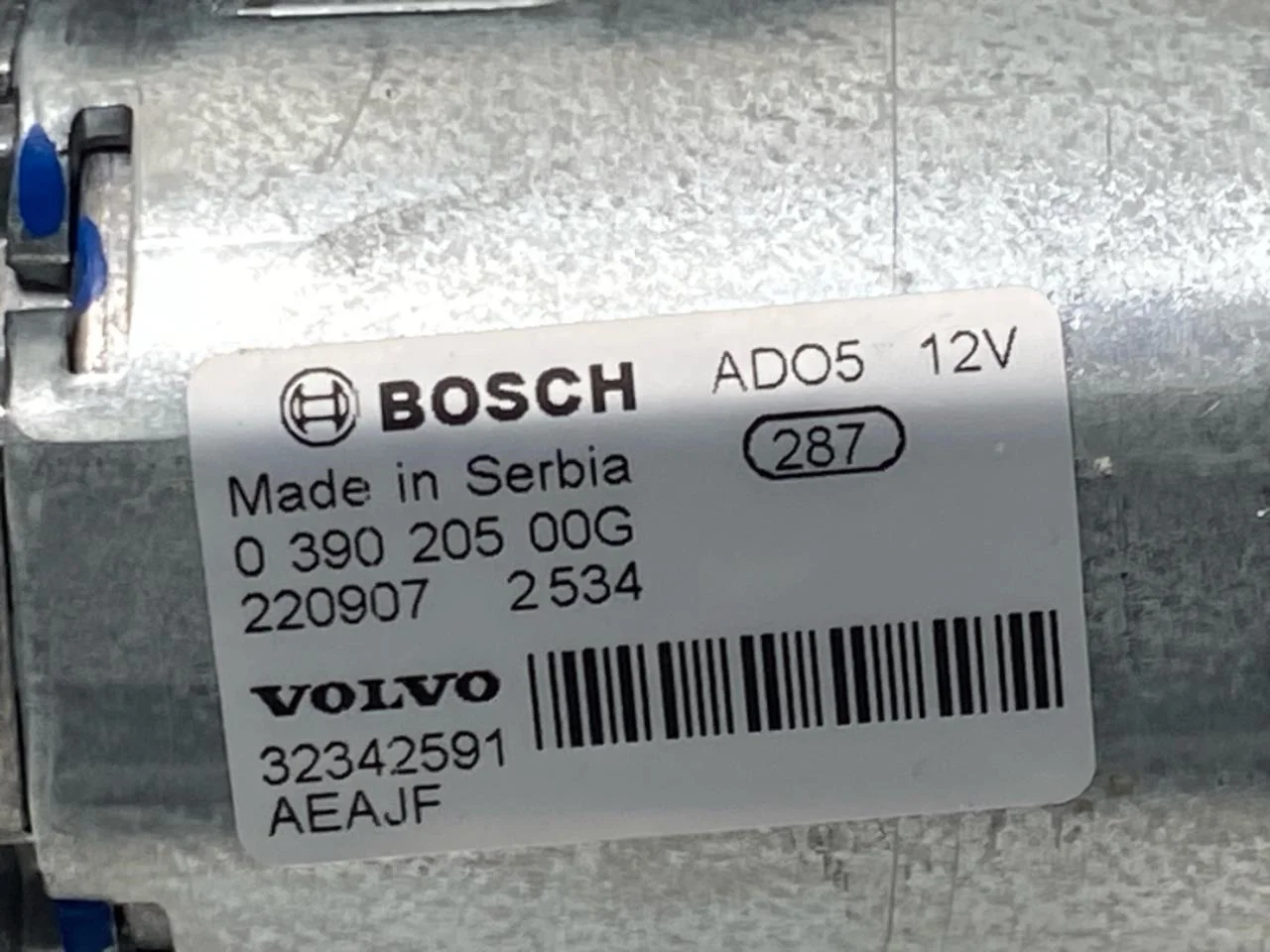 Volvo XC40/RECHARGE 2018- Ablaktörlő motor, csomagtérajtó nézet 3