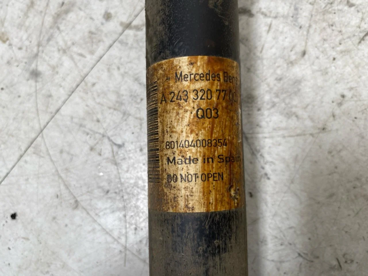 Mercedes EQA H243 2021- Shock absorber, rear view 2