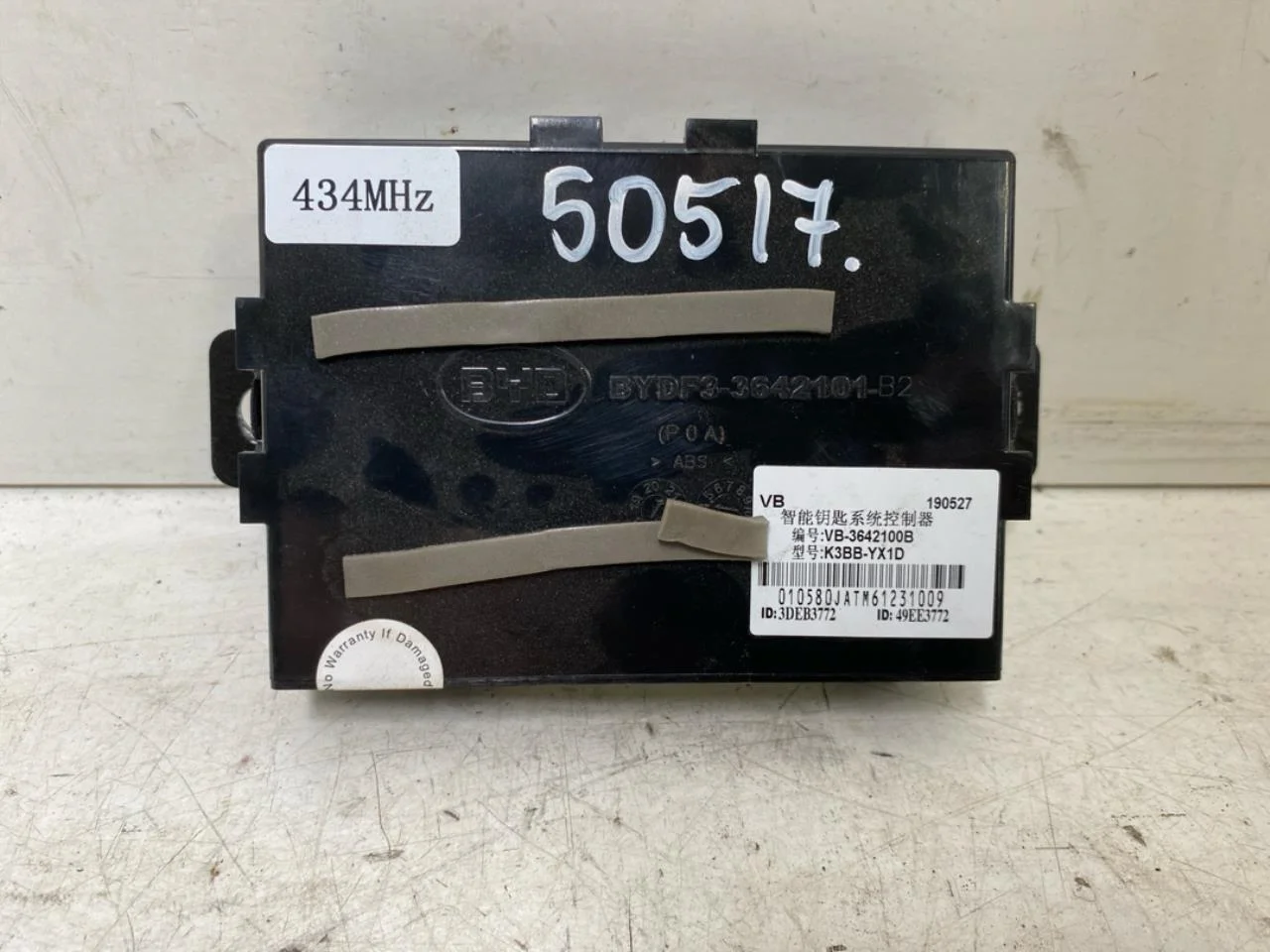 Byd ETP3 T3 2022- Vezérlőegység, egyéb