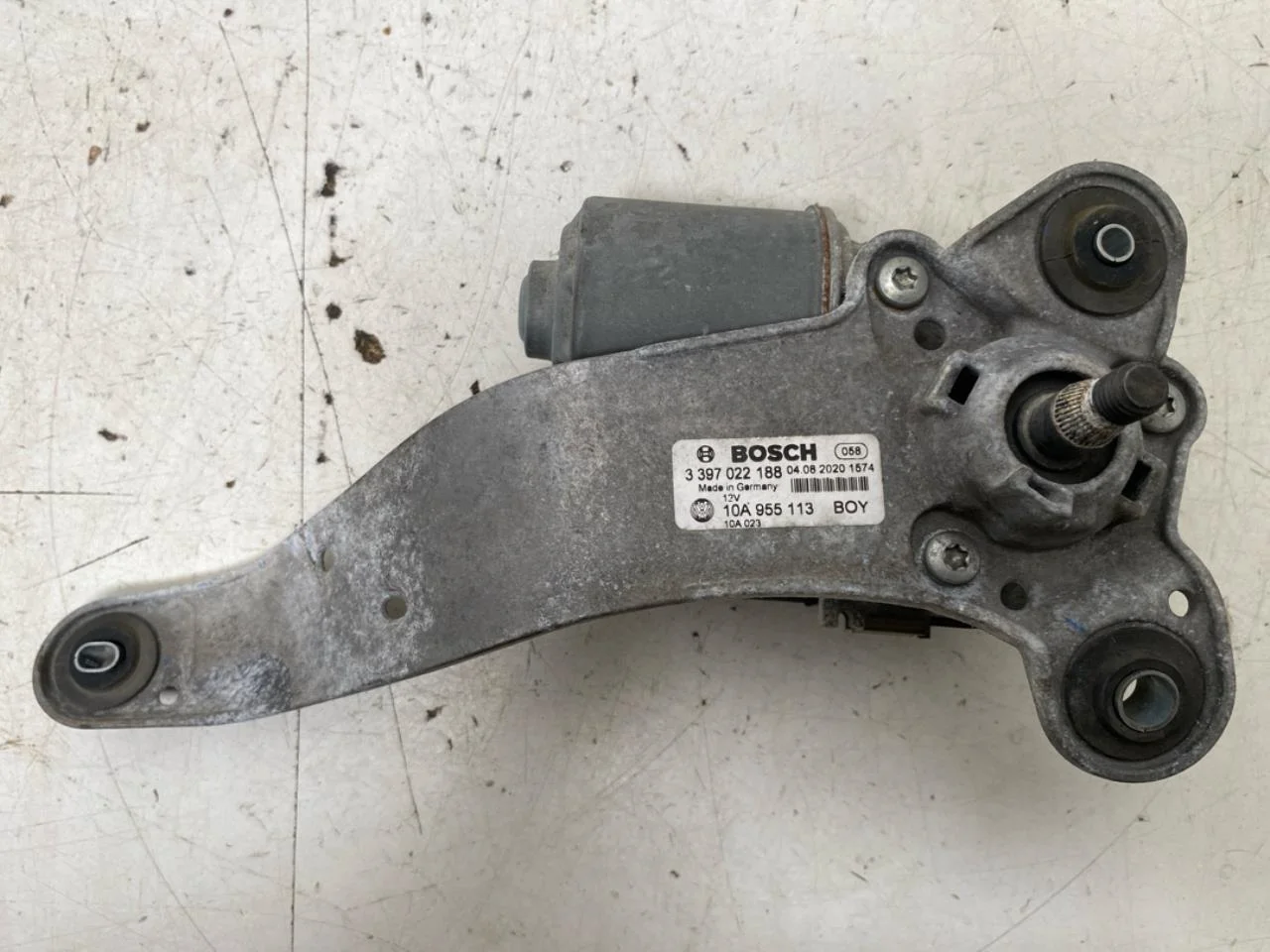 Volkswagen ID.3 2021- Ablaktörlő motor, szélvédő nézet 2